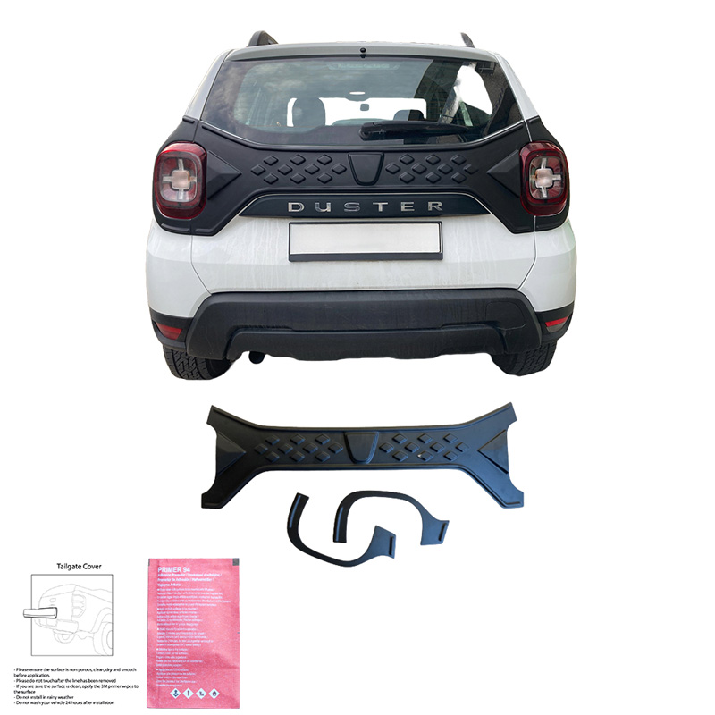 Protecteurs de hayon et feux arrière sur mesure pour Dacia Duster II 2018-2024 - Noir mat
