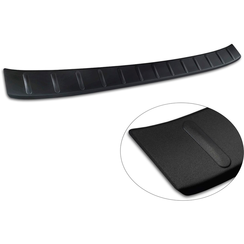 Avisa Protection de Seuil de Coffre Acier Inox sur mesure pour Volkswagen Tayron 2024- - Noir Mat