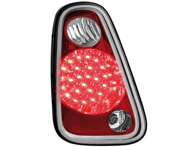 Feux arriere Mini cooper LED rouges/cristal