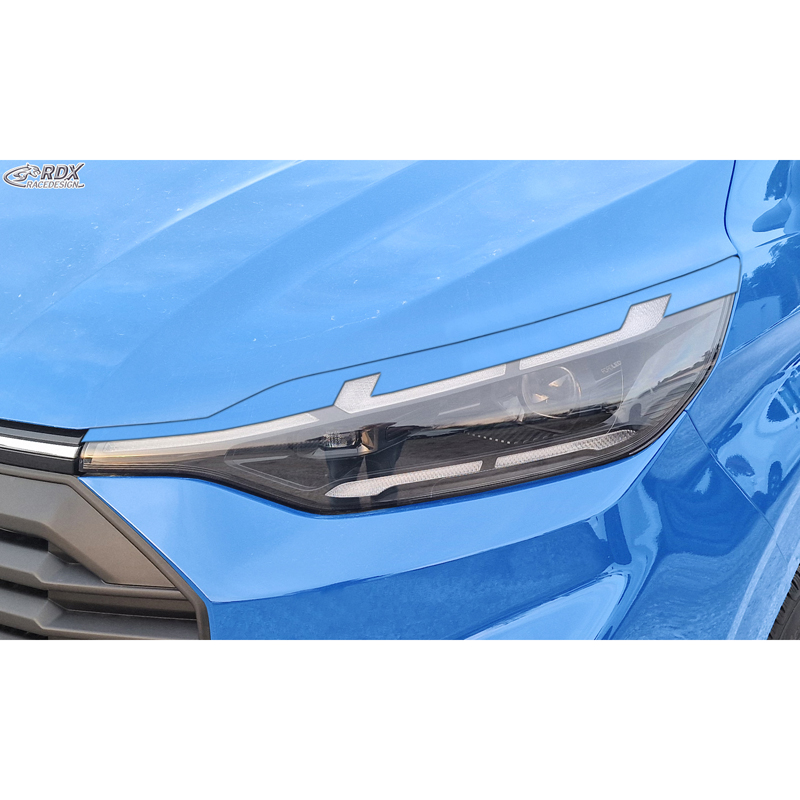 RDX Spoilers de phares sur mesure pour Ford Transit Custom & Tourneo Custom (V710) 2023- (avec phares LED & Matrix-LED) (ABS)