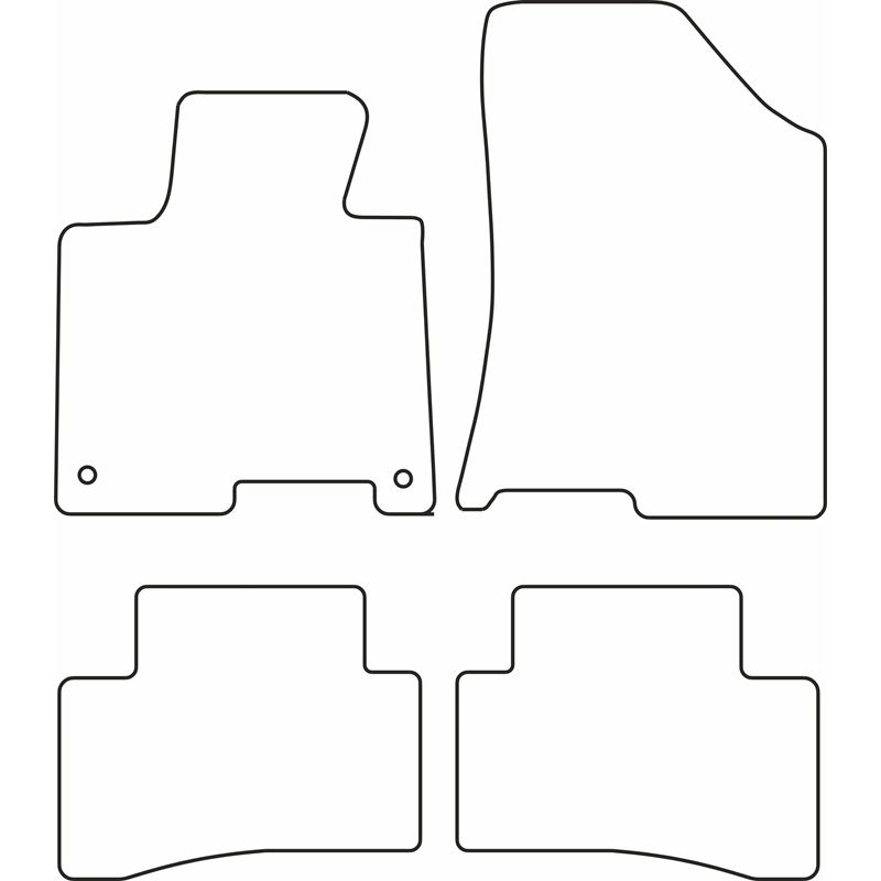 Set de tapis de sol en velours sur mesure pour Kia Sportage V 2021- excl. Hybrid