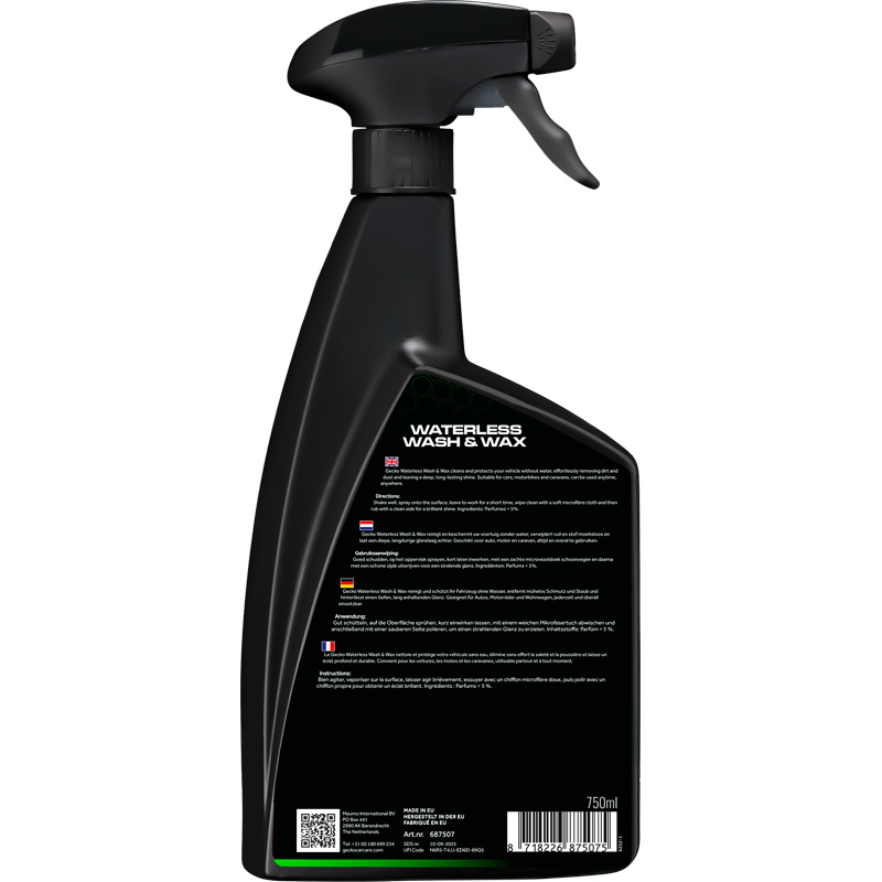 Gecko Lavage sans eau & Cire 750 ml