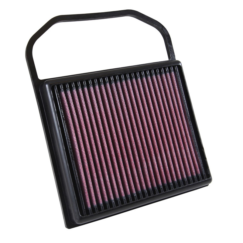 K&N Filtre à air de remplacement sur mesure pour Mercedes C400, C450, CLS400, E320 coupe cabrio, E400, GL400, GLC43/450 AMG, GLE43/400/450/500E, ML400, SL400 3.0 2015-, SLC43 AMG 2016-, S450 EQ Boost 2021- (33-5032), C 43 AMG 2018-