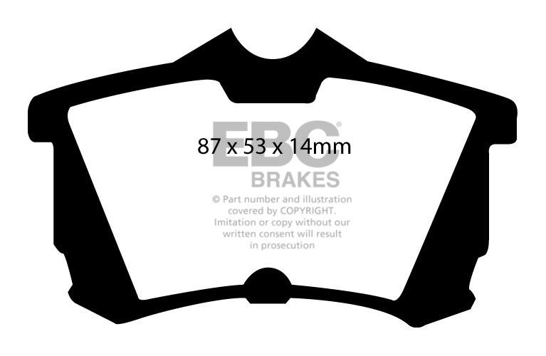 EBC Brakes HONDA Accord 1.8 (CG) 98-2003 Remblokken achterzijde