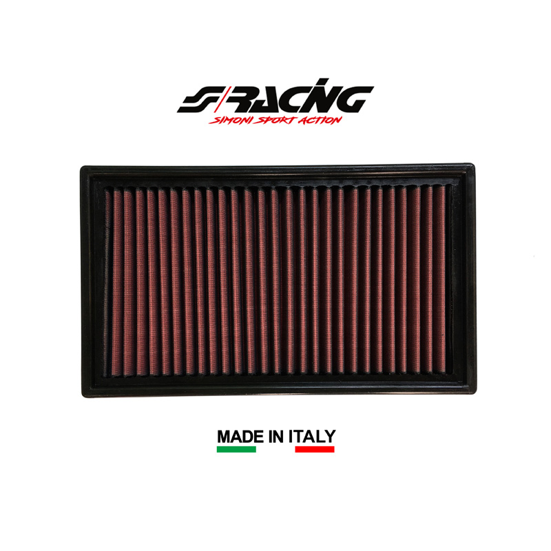 Simoni Racing Filtre à air de remplacement sur mesure pour Audi 80, 90, 100, 200 / Volkswagen Corrado, Golf, Jetta, Passat, Santana 1987-1991