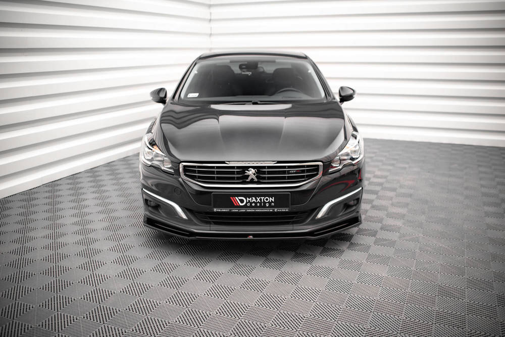 Voorspoiler V.2 Peugeot 508 GT MK1 FL Maxton Glans Zwart
