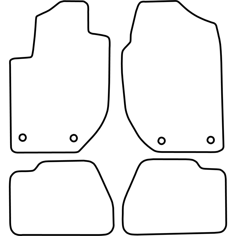 Set de tapis de sol sur mesure pour Landrover Freelander 2001-2007
