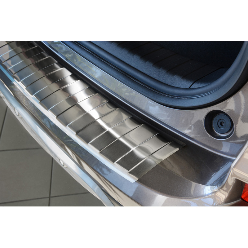 Protection de seuil arrière inox sur mesure pour Honda CR-V Facelift 2015-2018 'Ribs'