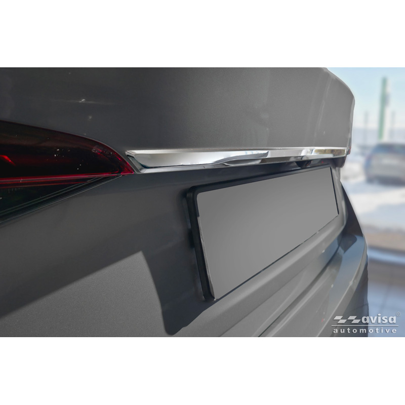 Avisa Revêtement d'habillage du hayon du coffre inox Chrome sur mesure pour Skoda Octavia IV Liftback (NX3) 2019-2024 & Facelift 2024-