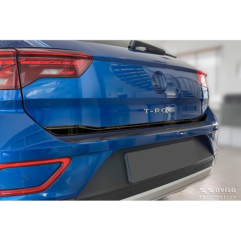 Avisa Moulure de hayon en Inox Noir Chrome sur mesure pour Volkswagen T-Roc 2017-2022 & Facelift 2022-2025 (incl. Cabrio)