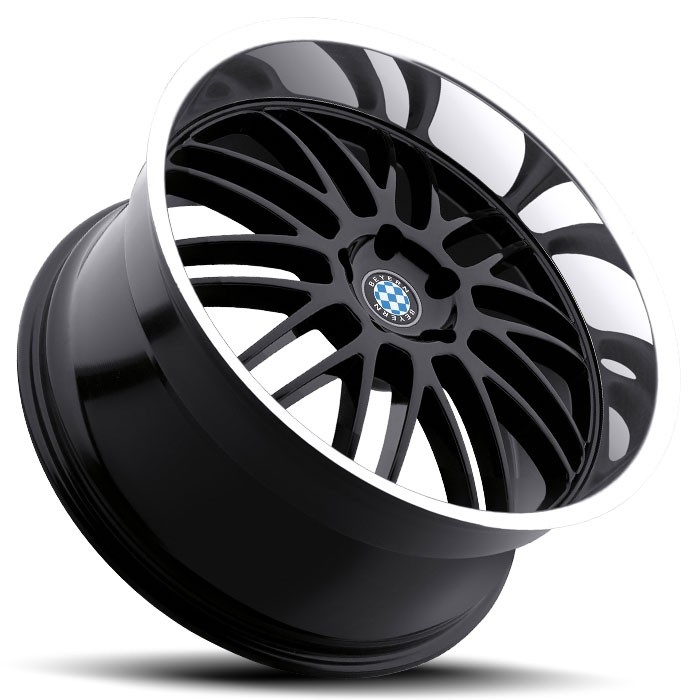 Velgen Beyern Mesh 19x8,5 5x120 ET15 Glanzend Zwart + Machined R