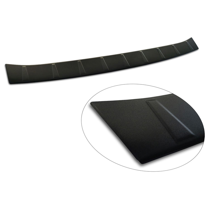 Avisa Protection de seuil arrière inox noir mat sur mesure pour Renault Master IV 2024- 'Ribs'