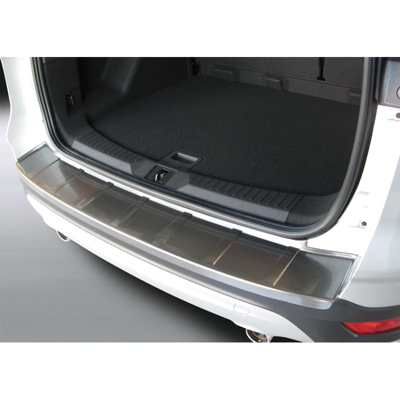 Protection de seuil arrière (ABS) sur mesure pour Ford Kuga Mk2 2013-2019 Noir