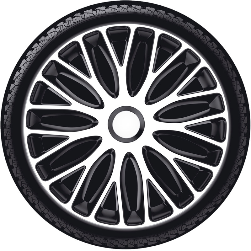 Jeu d'enjoliveurs Mugello 17-inch blanc/noir