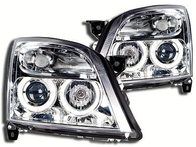 Phares Opel Vectra C 02-03 Angel Eyes chrome