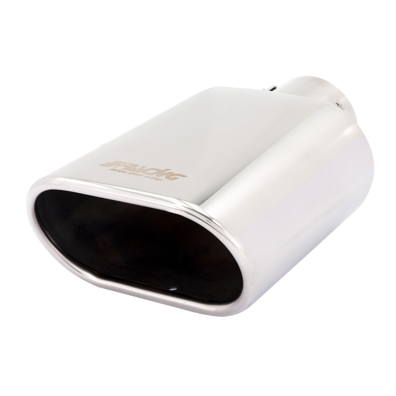 Simoni Racing Embout d'Échappement Rectangle/Oblique Inox - 140x80xL240mm - Montage ->57mm
