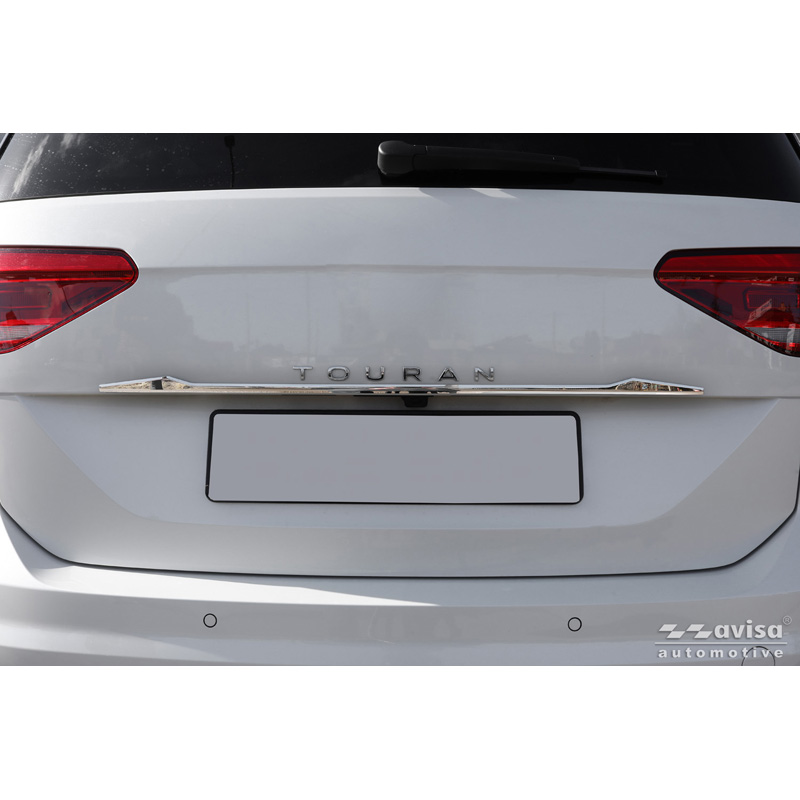 Avisa Revêtement d'habillage du hayon du coffre inox Chrome sur mesure pour Volkswagen Touran (5T1) R-Line 2015-