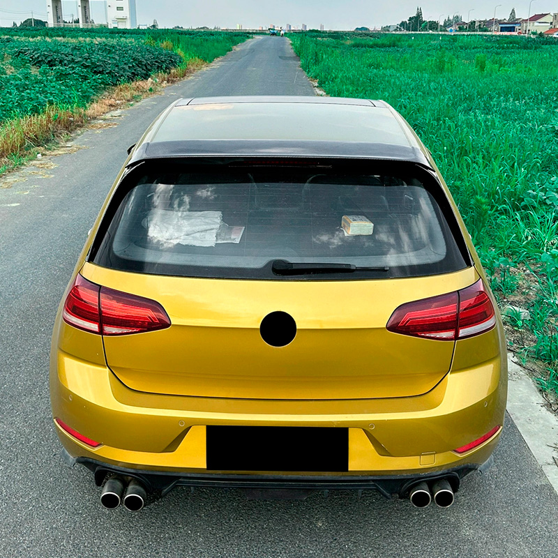Becquet de toit sur mesure pour Volkswagen Golf VII (7&7.5) HB 2012-2019 3-pièces (ABS Noir Luisant)