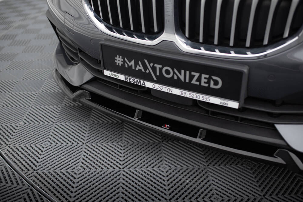 Voorspoiler V.1 BMW 1 Serie F40 Maxton Glans Zwart