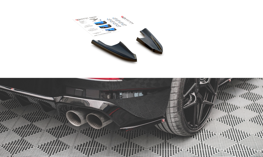 Zijdiffuser Volkswagen Golf 8 R Maxton Glans Zwart