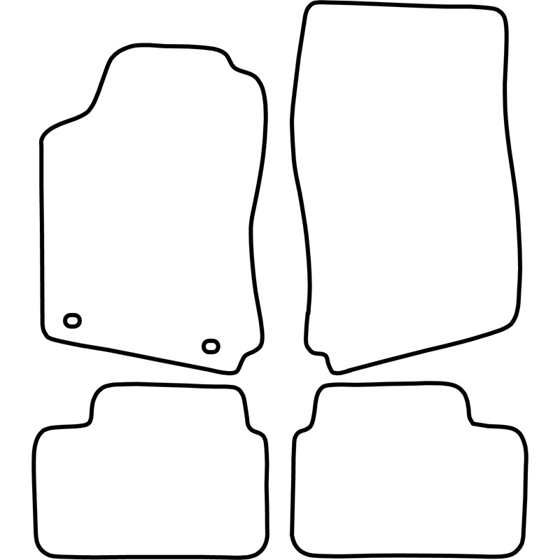 Set de tapis de sol en velours sur mesure pour Opel Vectra B 1995-2002