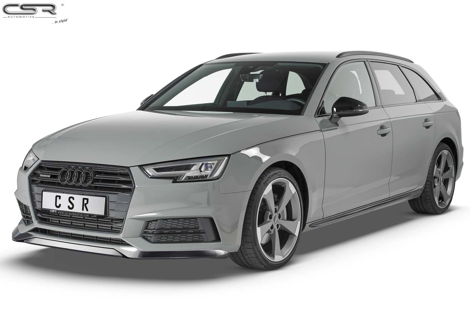 Voorspoiler Audi A4 B9 8W S-Line / S4 B9 8W Glans Zwart-outlet