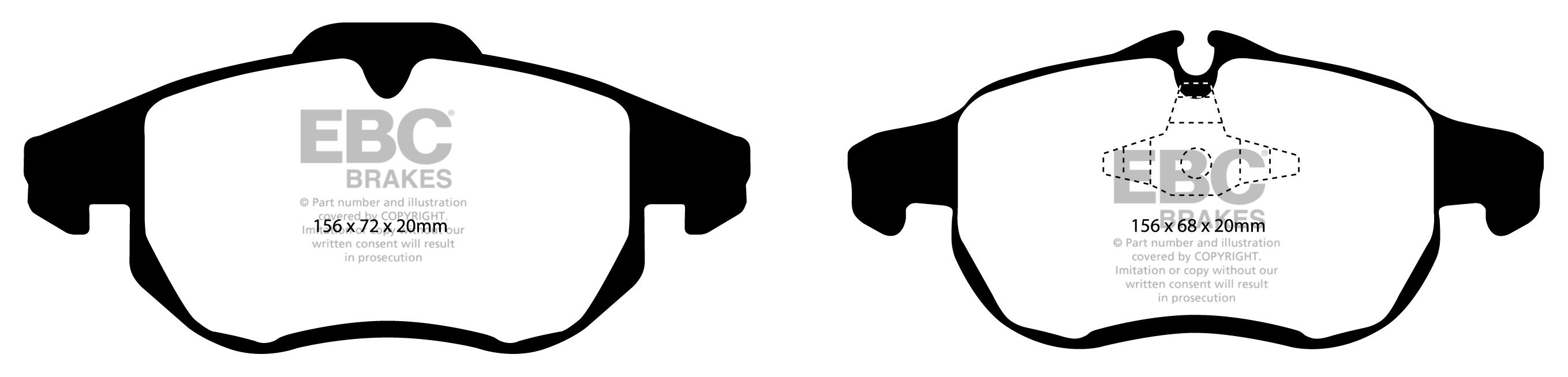 EBC Brakes OPEL Vectra C 1.8 2002-2004 Remblokken voorzijde