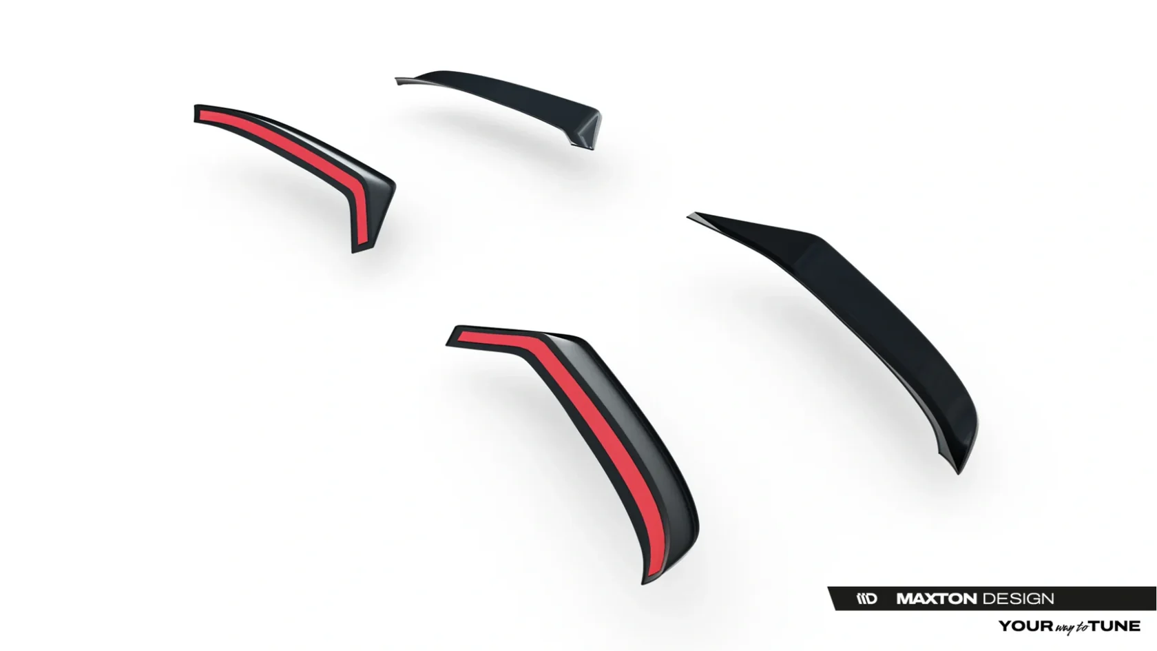 Becquet de toit sur mesure pour Ford Transit Custom (V710) 2023- & Volkswagen Transporter T7 2024- (avec 2 portes arrières) (PU)