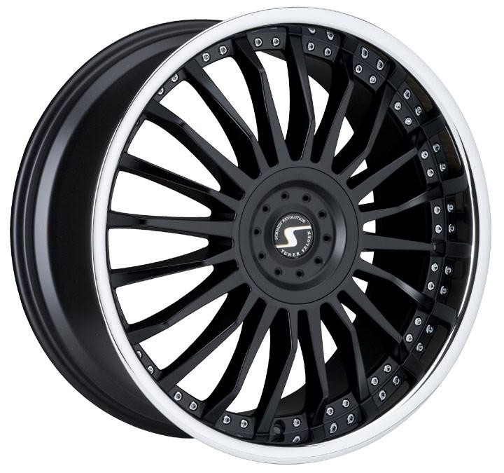 Schmidt CC Line roues (bord brillant) noir 10x22