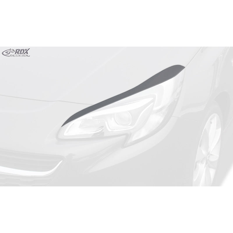 Spoilers de phares sur mesure pour Opel Corsa E 2014- (ABS)