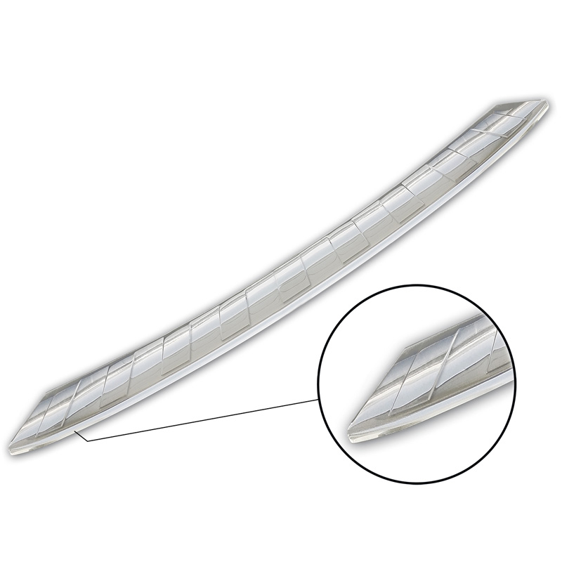 Protection de seuil arrière inox sur mesure pour Toyota Proace II Furgon 2016- & Opel Zafira Life 2019- 'Ribs'