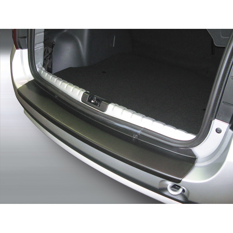 Protection de seuil arrière (ABS) sur mesure pour Dacia Duster 2010-2017 Noir