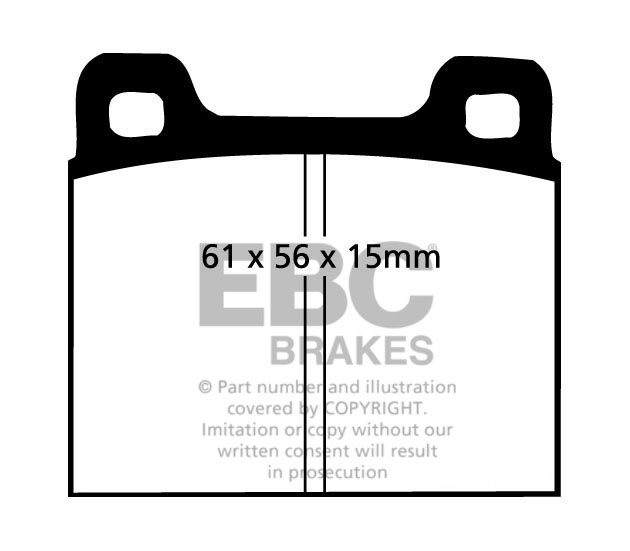 EBC Brakes OPEL Manta 1.6 Auto 70-75 Remblokken voorzijde