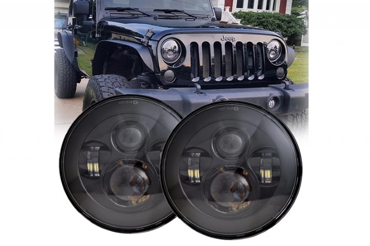 Phares VW Golf I / II / Kafer / Jeep Wrangler / Defender Full LED