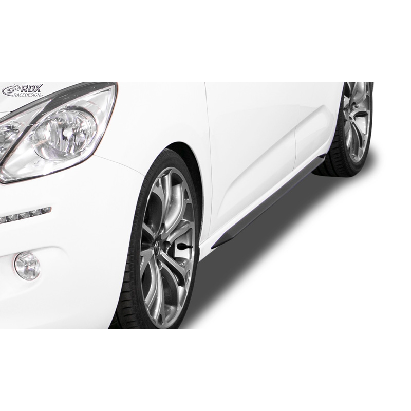 Jupes latérales 'Slim' sur mesure pour Citroën C3 2009-2016 (ABS noir luisant)