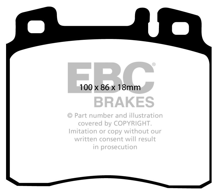 EBC Brakes MERCEDES S-Class (W140) S350 D 93-96 Remblokken voorz