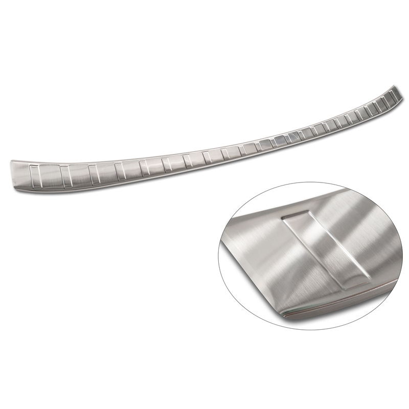 Protection de seuil arrière inox sur mesure pour BMW iX (I20) 2021- 'Ribs'