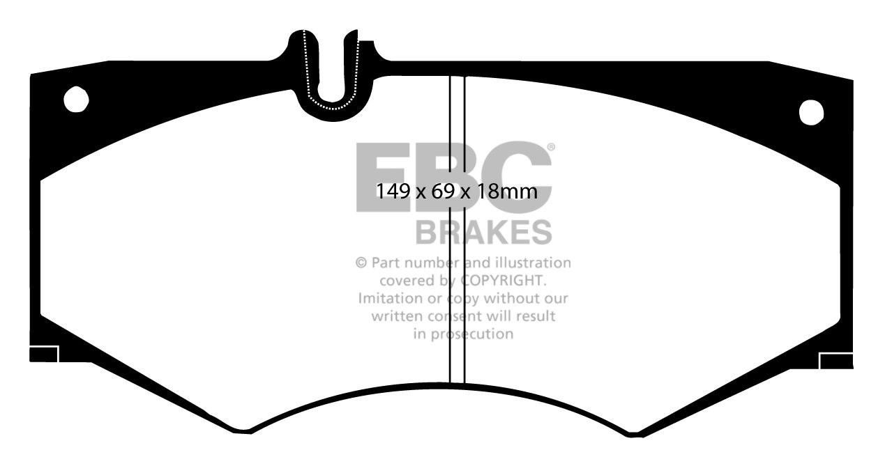EBC Brakes MERCEDES G-Wagon (W463) G300 D 96-.. Remblokken voorz