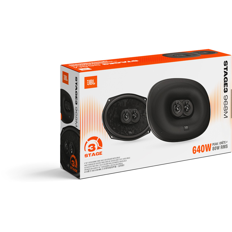 JBL Stage 3 Gen2 968M 6x9'' (152x230mm) 3-Voies 640Watt Set de haut-parleur