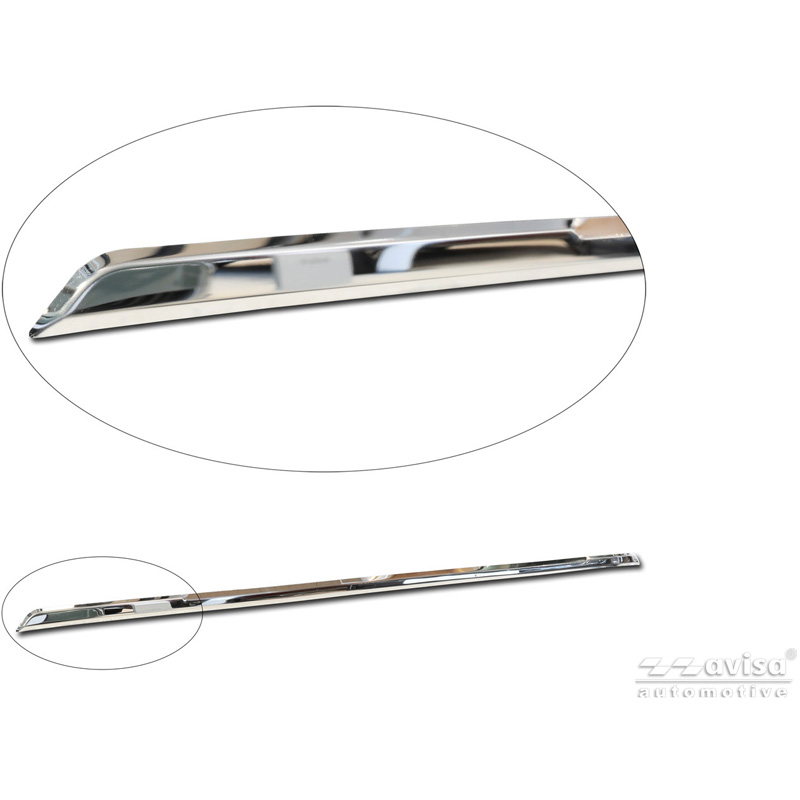 Avisa Revêtement d'habillage du hayon du coffre inox Chrome sur mesure pour Kia Picanto III (JA) Facelift 2024-