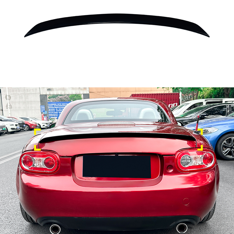 Spoiler arrière sur mesure pour Mazda MX-5 (NC) 2005-2015 (ABS Noir Luisant)