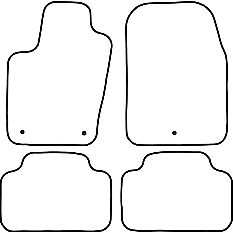 Set de tapis de sol en velours sur mesure pour Jeep Grand Cherokee 2011-2014