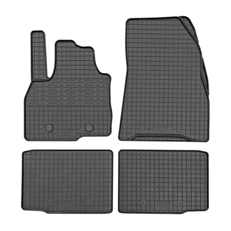 CIKCAR Set tapis de caoutchouc sur mesure pour Dacia Bigster Mild Hybrid 2024- (4-pièces + points de fixage)