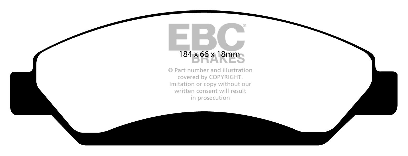 EBC Brakes GMC Yukon/Yukon Denali 5.3 2007 Remblokken voorzijde