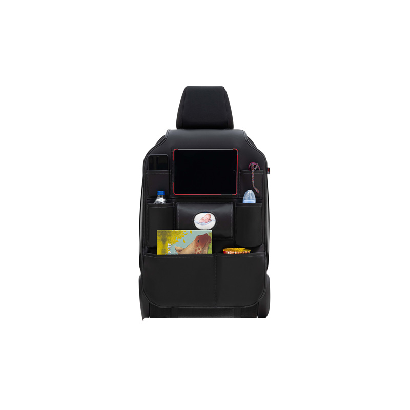 Organisateur de siège arrière universel - Cuir PVC noir