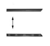 sierlijst, portier, 4/5 drs, 53mm, achter, rechts VW Vento, 1992