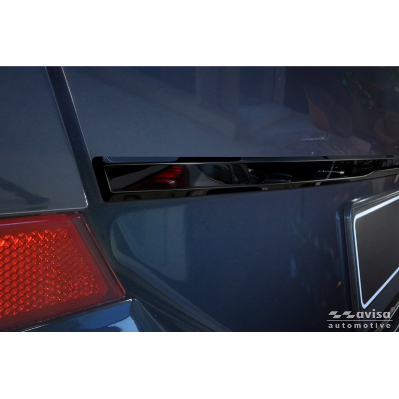 Avisa Moulure de hayon en Inox Noir Chrome sur mesure pour BMW X6 (G06) 2024- excl. M-Sport