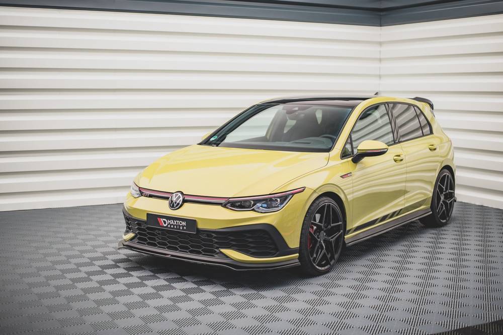 Voorspoiler Volkswagen Golf 8 GTI Clubsport Maxton Glans Zwart