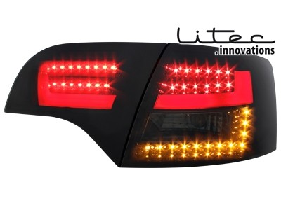 Taillights fits Audi A4 8E B7 04-08 Avant Dynamic LED black/smoke
