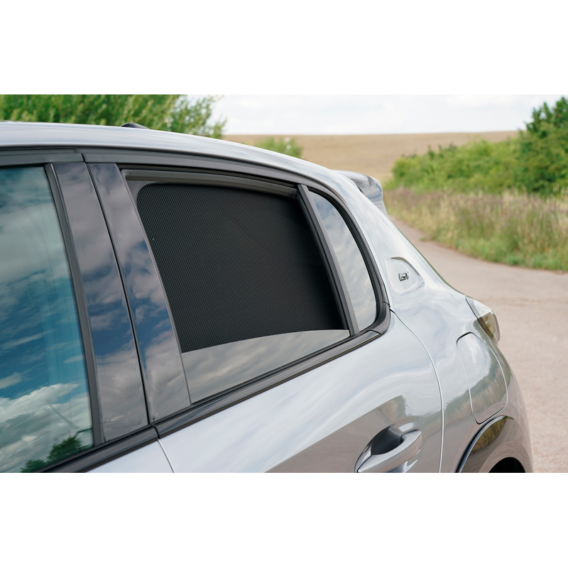 Set de Car Shades (portes arrières) sur mesure pour Peugeot 208 II 2019- incl. e-208 (2-pièces)